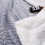 WinterDoc™ Super Soft Coral Fleece Sherpa Blanket
